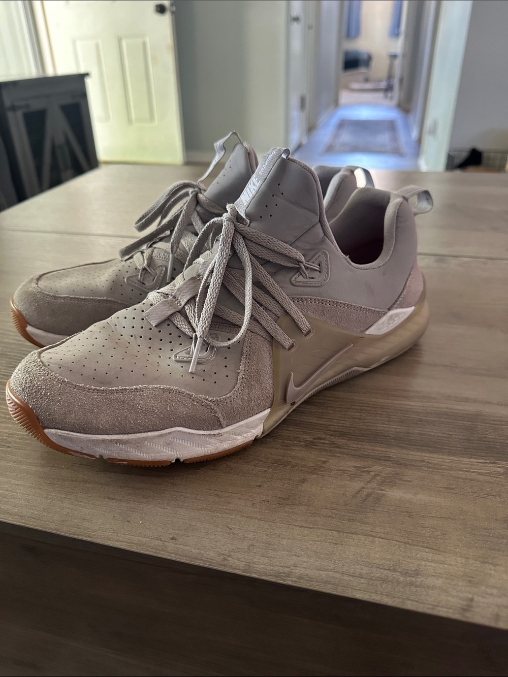 Nike Zoom Taupe/Beige Athletic Sneakers